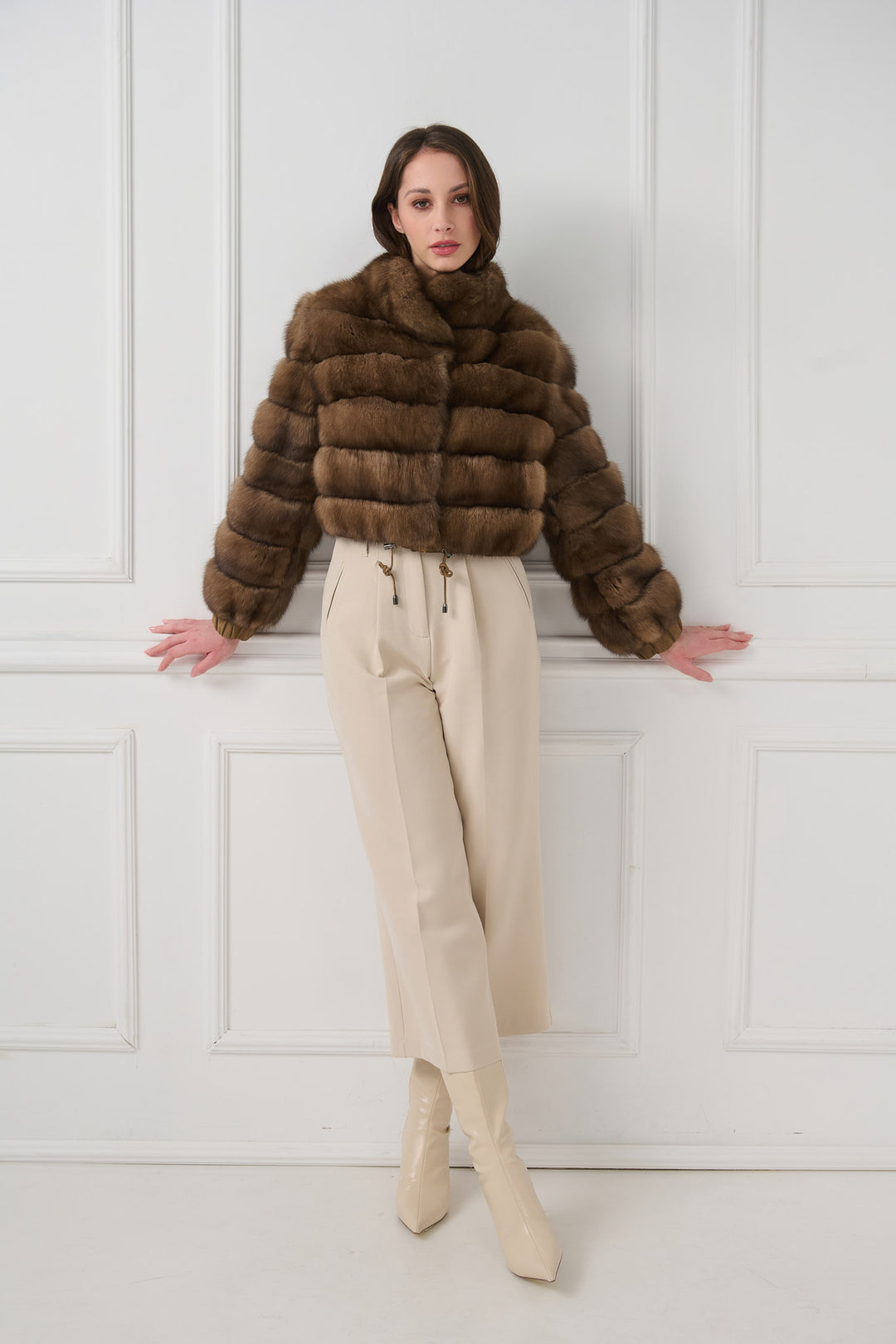 Veste courte en zibeline