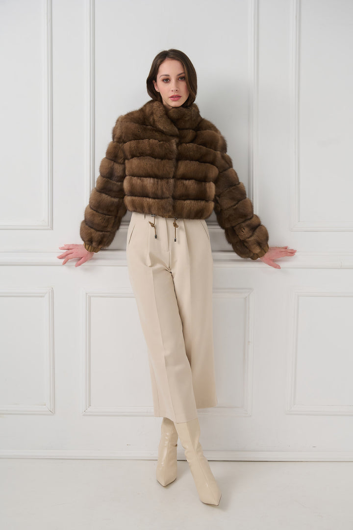 Veste courte en zibeline