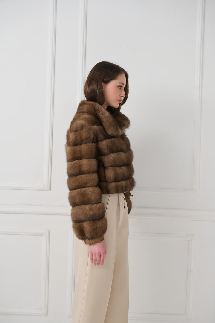 Veste courte en zibeline