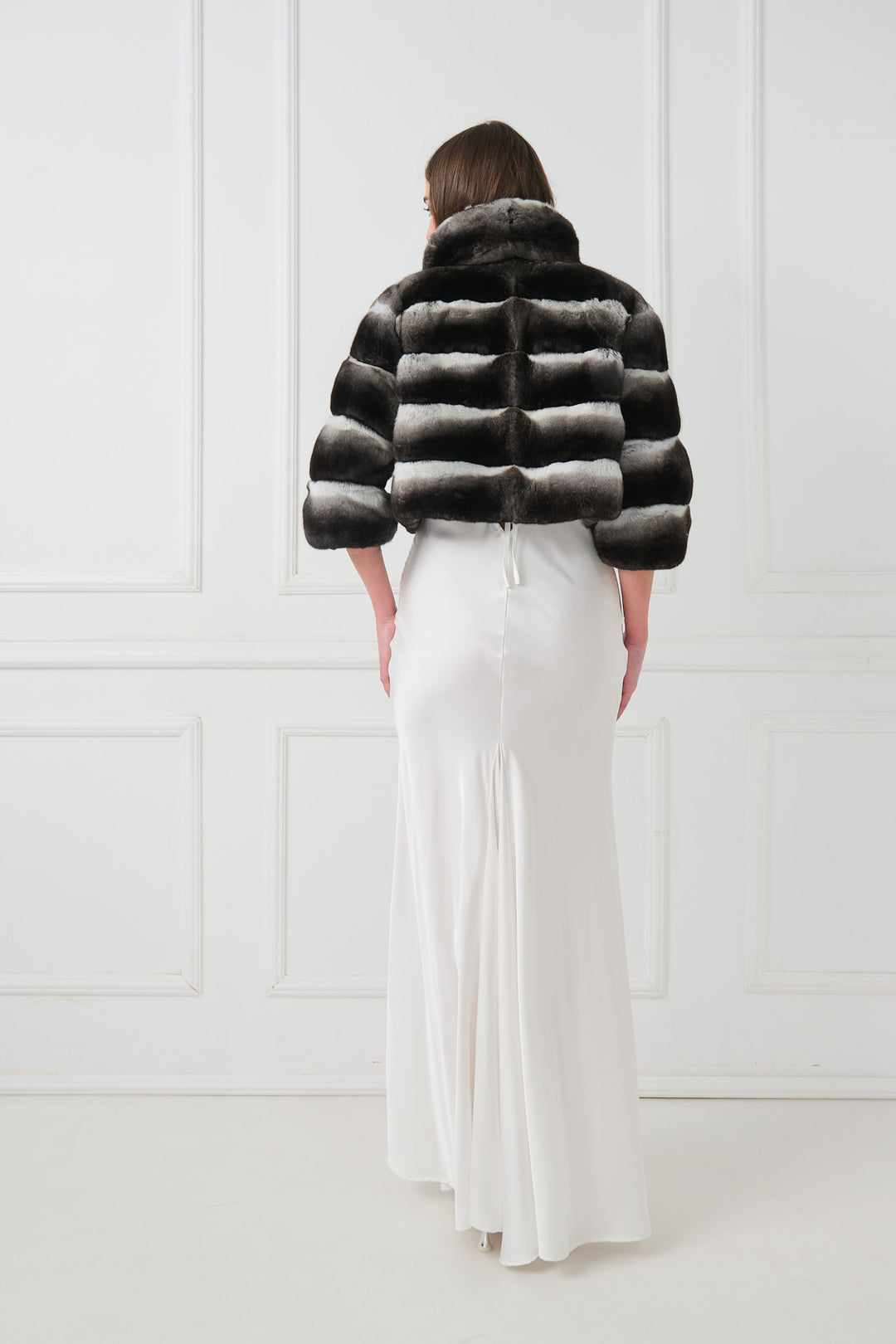 Veste courte en chinchilla