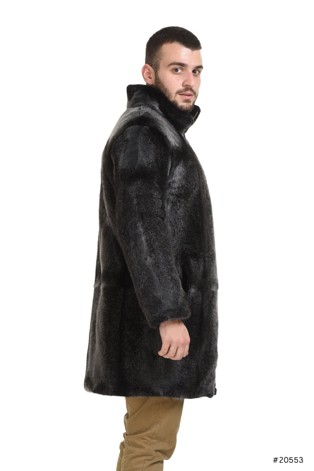 Men's reversible mink and textile coat - Manakas Frankfurt