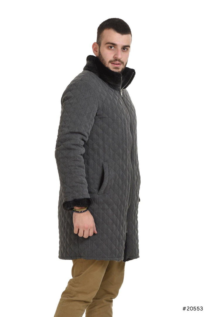 Men's reversible mink and textile coat - Manakas Frankfurt