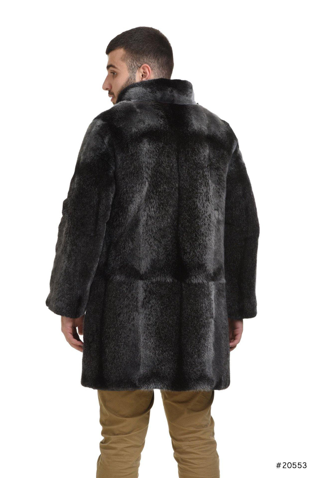 Men's reversible mink and textile coat - Manakas Frankfurt