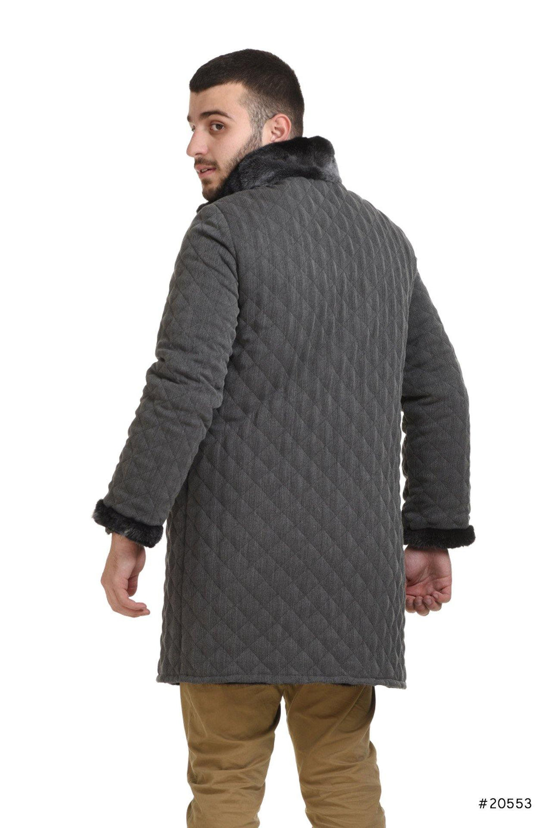 Men's reversible mink and textile coat - Manakas Frankfurt
