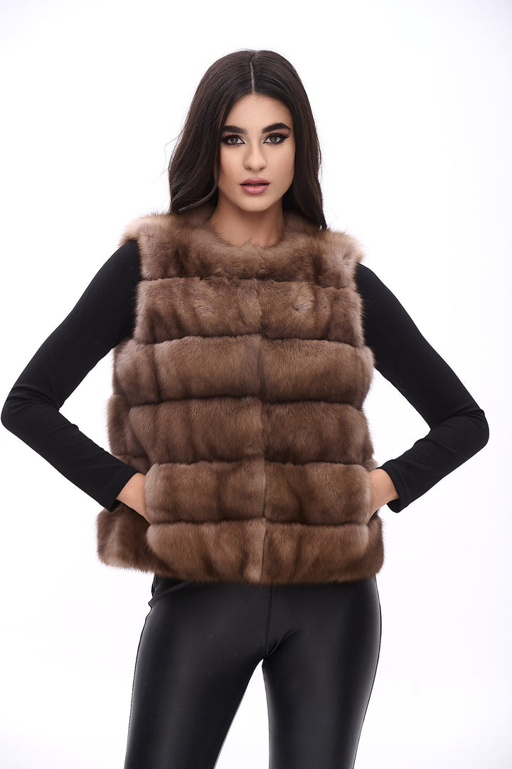 Veste courte sable