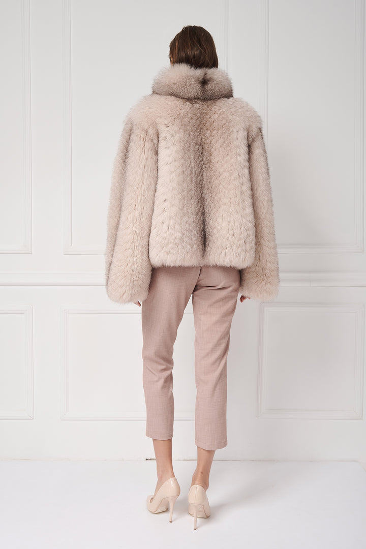 Goldfuchs-Cape-Jacke mit Gürtel