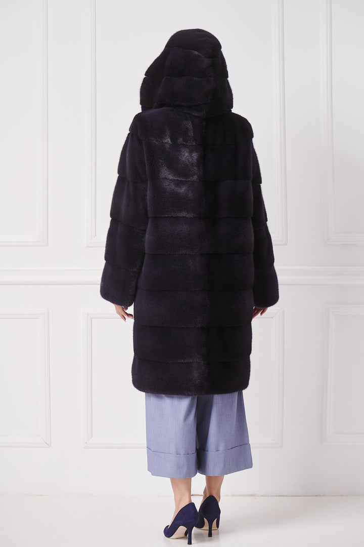 Sportive Chic A-Line Mink Coat