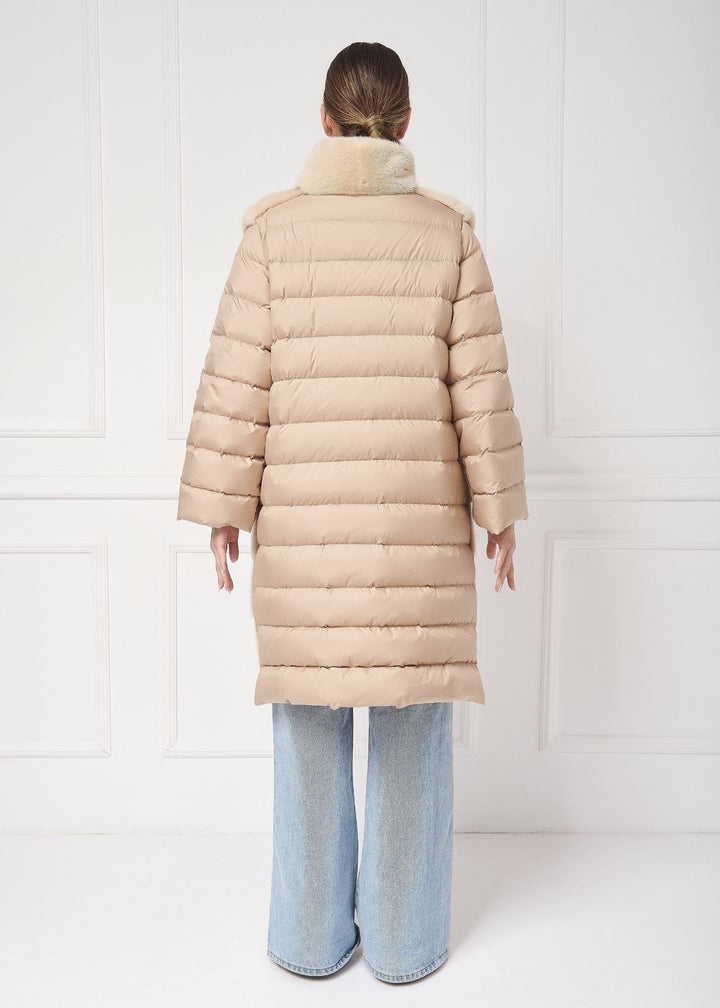 MANTEAU EN DUVET DE VISON