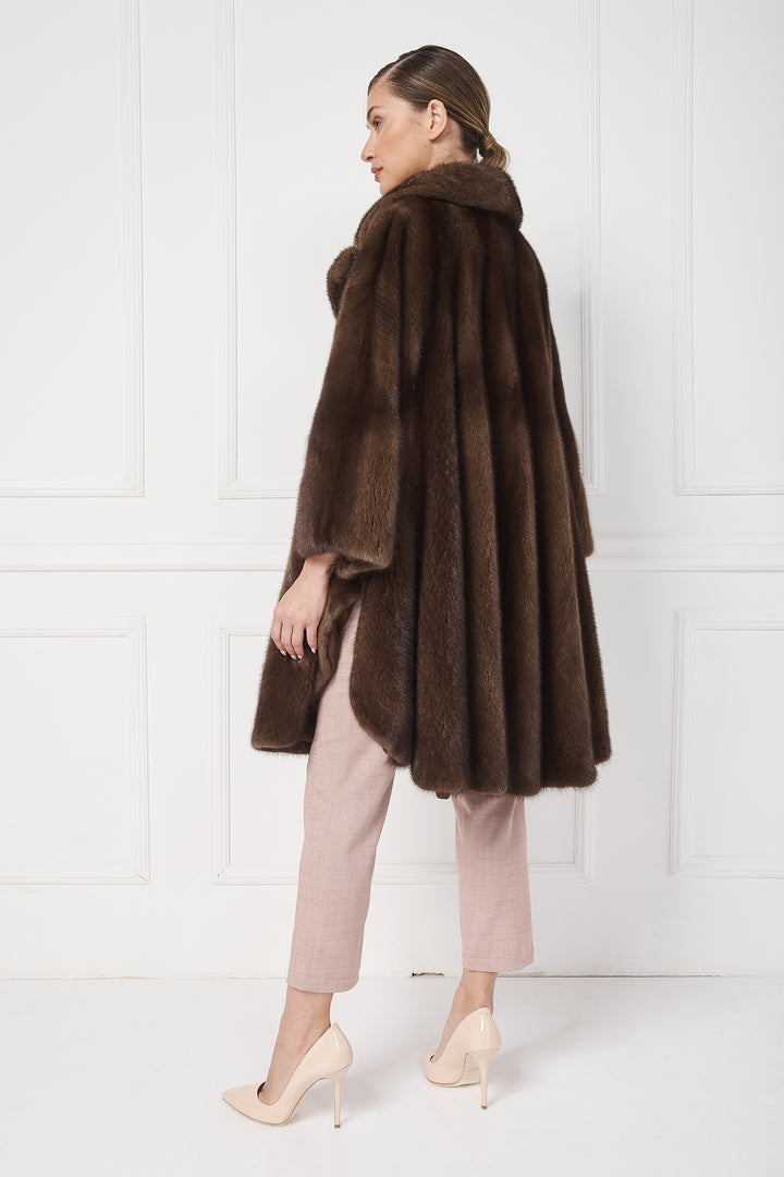 GIACCA A MANTELLA OVERSIZE CON COLLO ALL'INGLESE