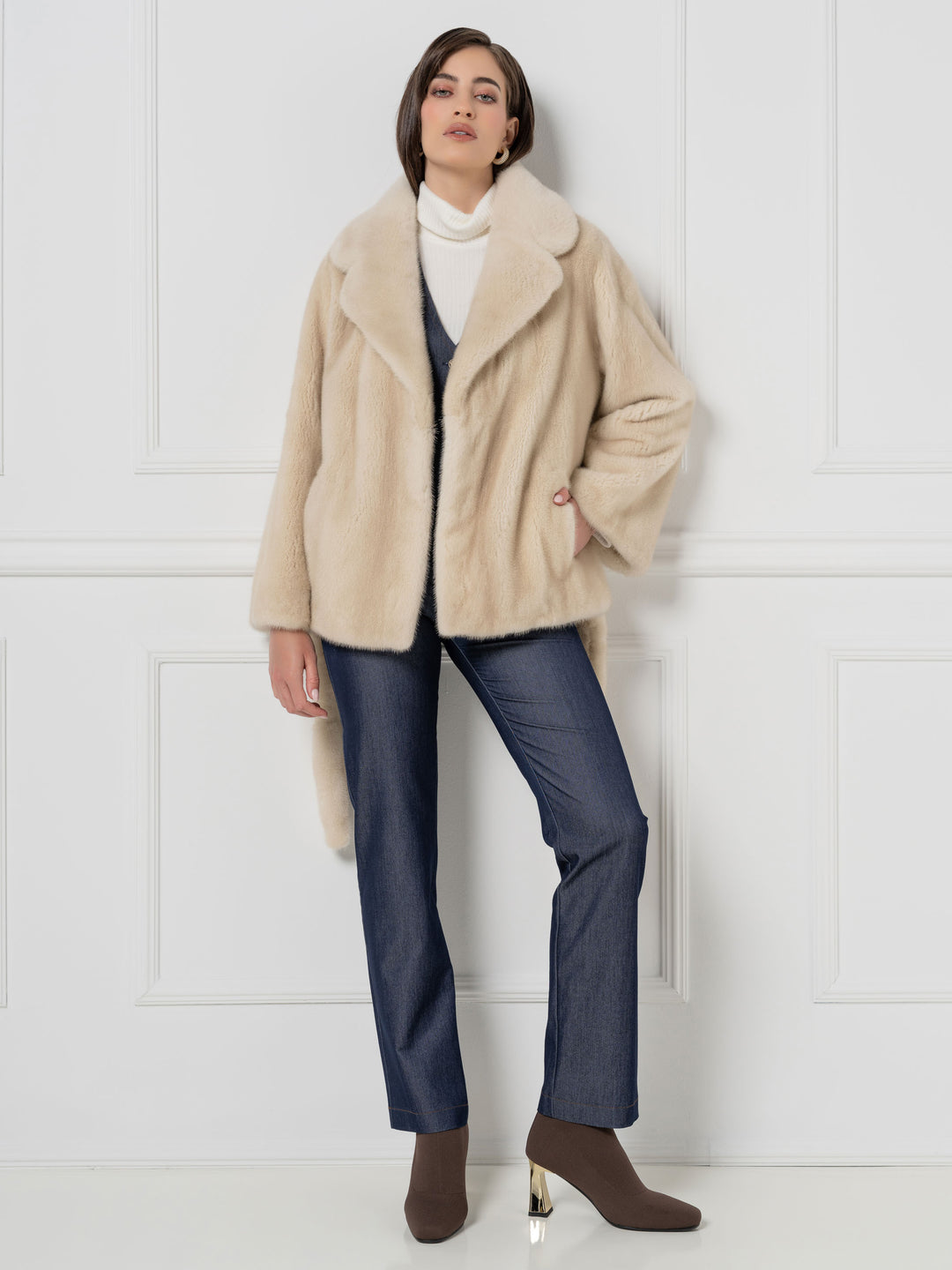 Mink Jacket with Belt