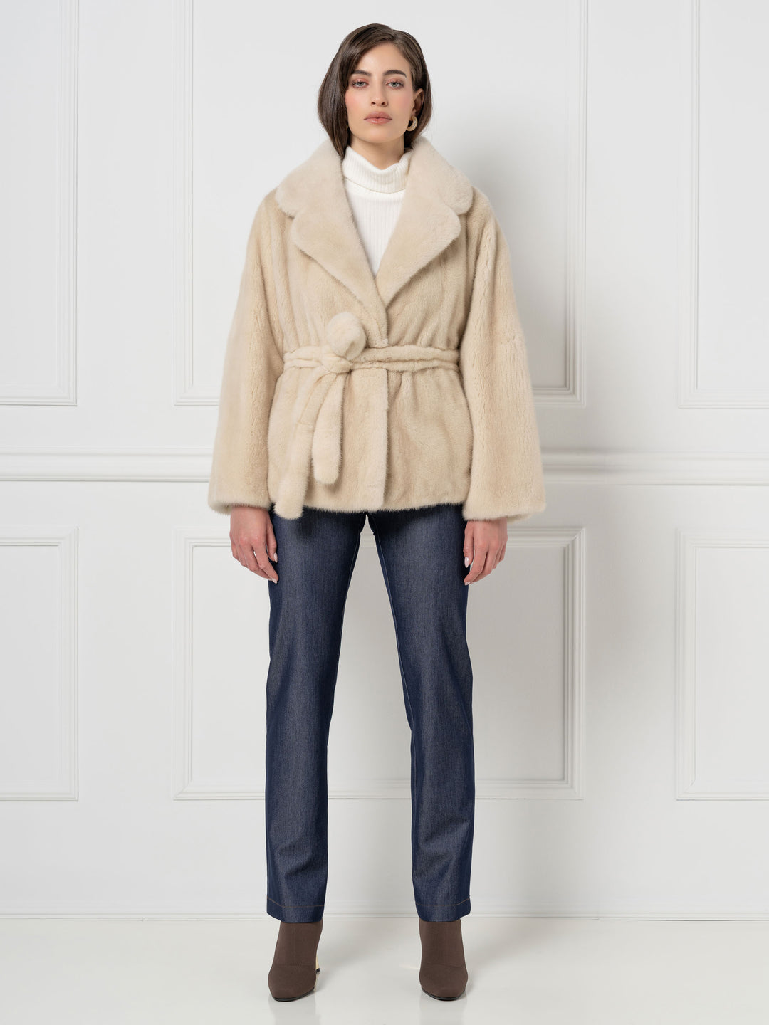 Mink Jacket with Belt