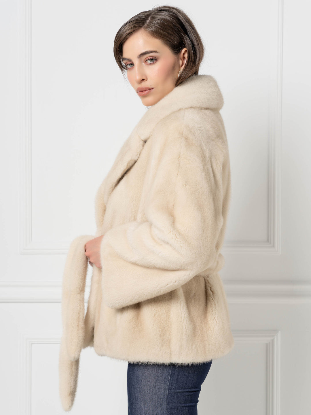 Mink Jacket with Belt