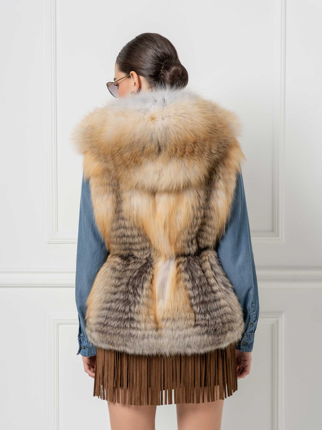 Golden Island Fox Hooded Vest