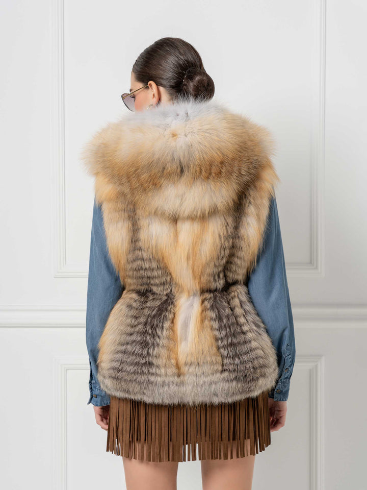 Golden Island Fox Hooded Vest