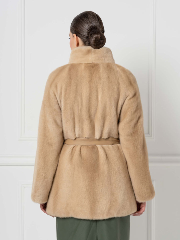 Belted Mink Jacket