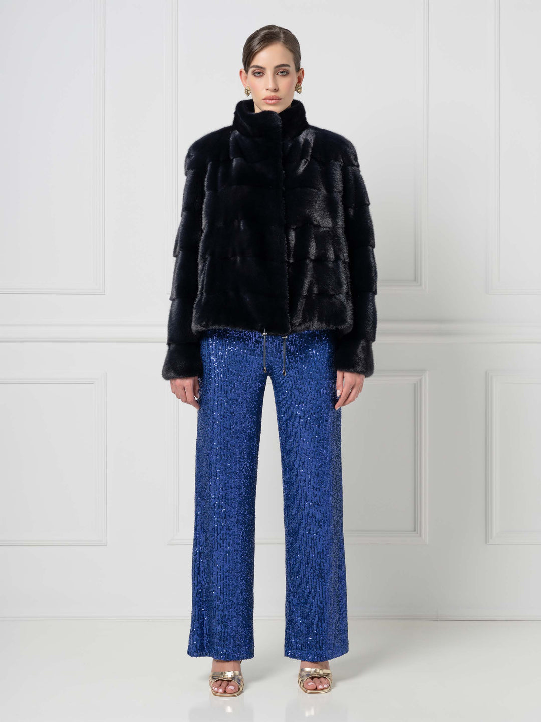 Mink Jacket with structured silhouette