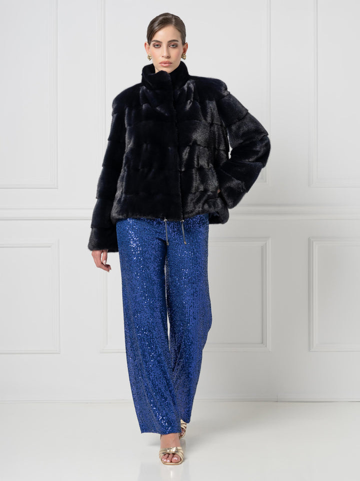 Mink Jacket with structured silhouette