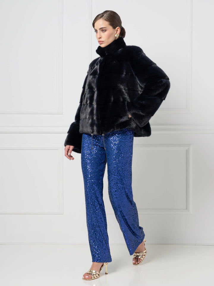 Mink Jacket with structured silhouette