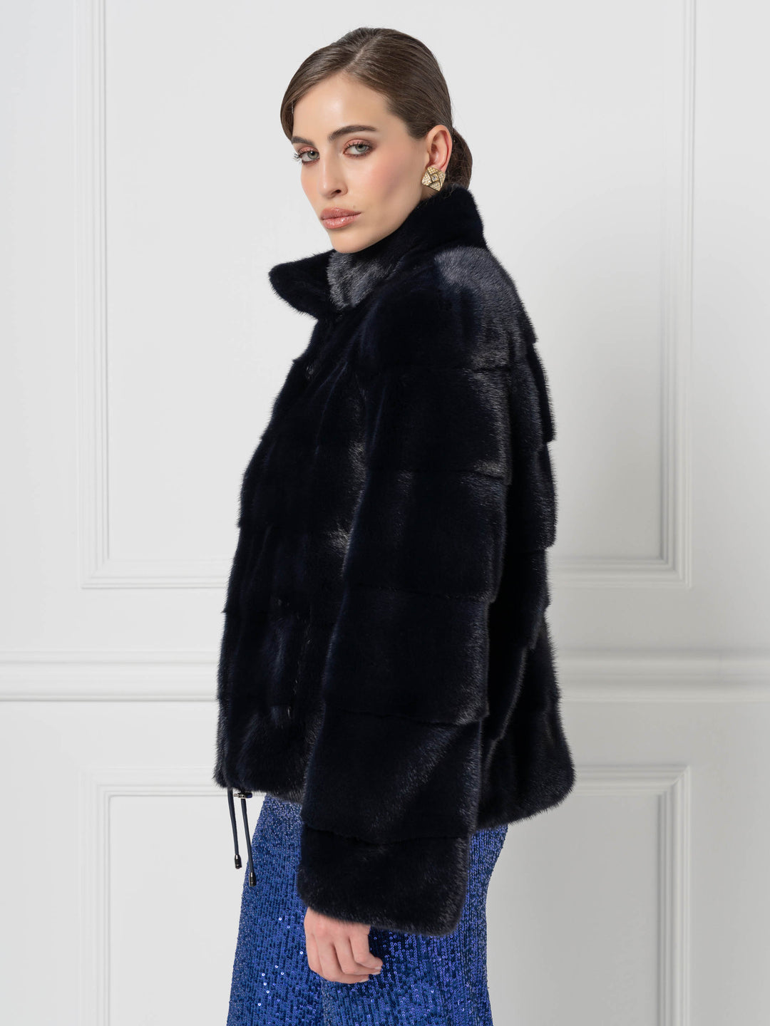 Mink Jacket with structured silhouette