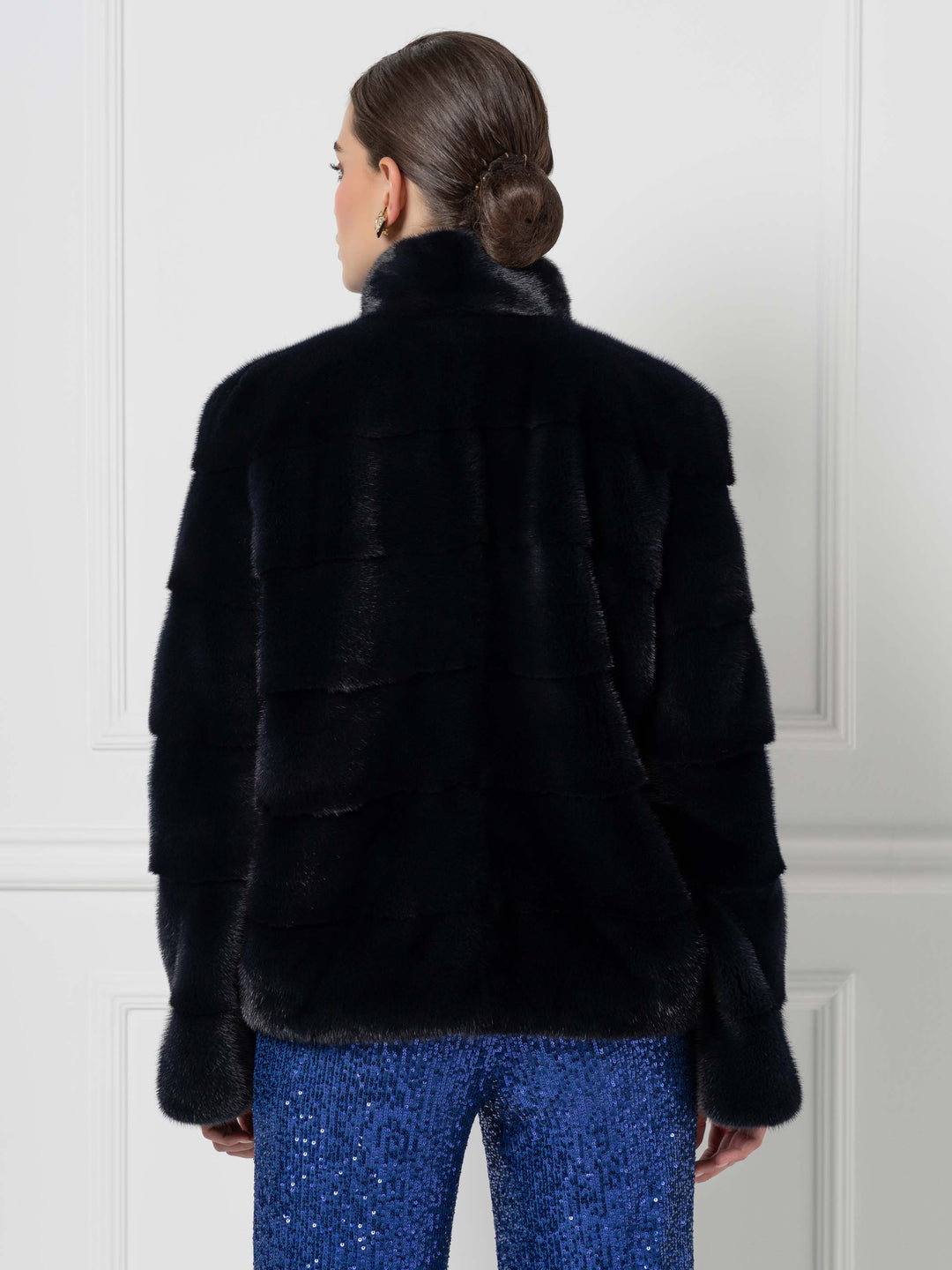 Mink Jacket with structured silhouette