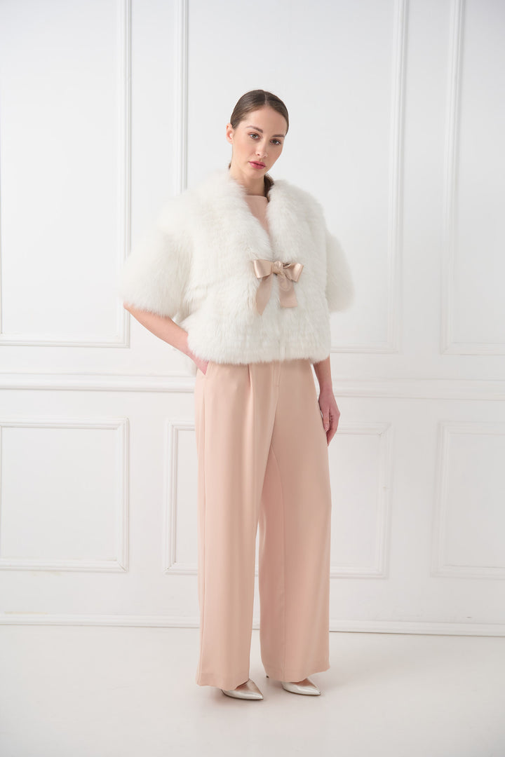 Goldfuchs-Cape-Jacke mit Gürtel