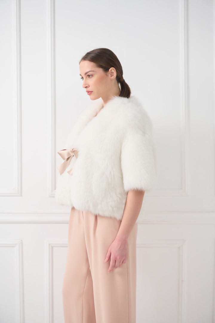 Goldfuchs-Cape-Jacke mit Gürtel