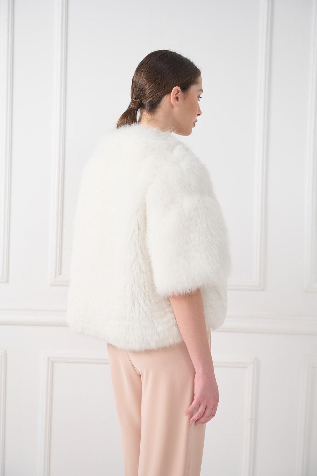 Goldfuchs-Cape-Jacke mit Gürtel