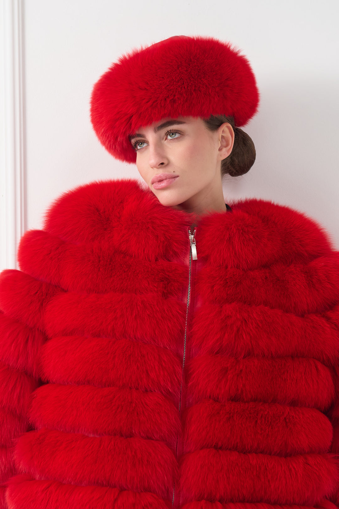 Veste en fourrure Red Fox pour femmes