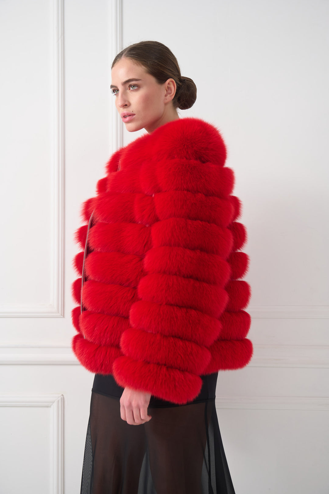 Veste en fourrure Red Fox pour femmes