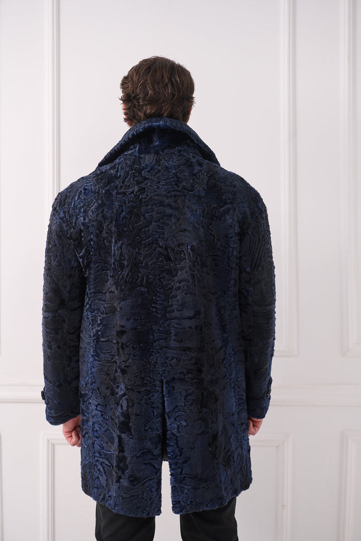 Manteau pour homme en agneau persan