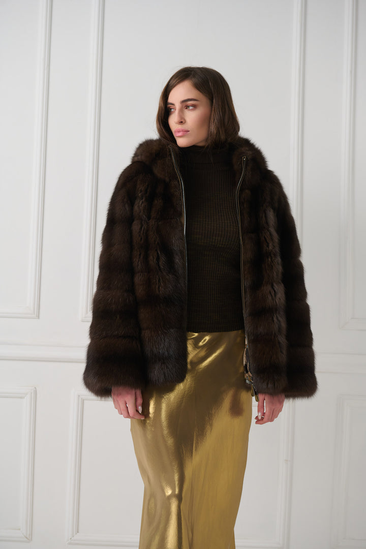 Hooded Sable Jacket
