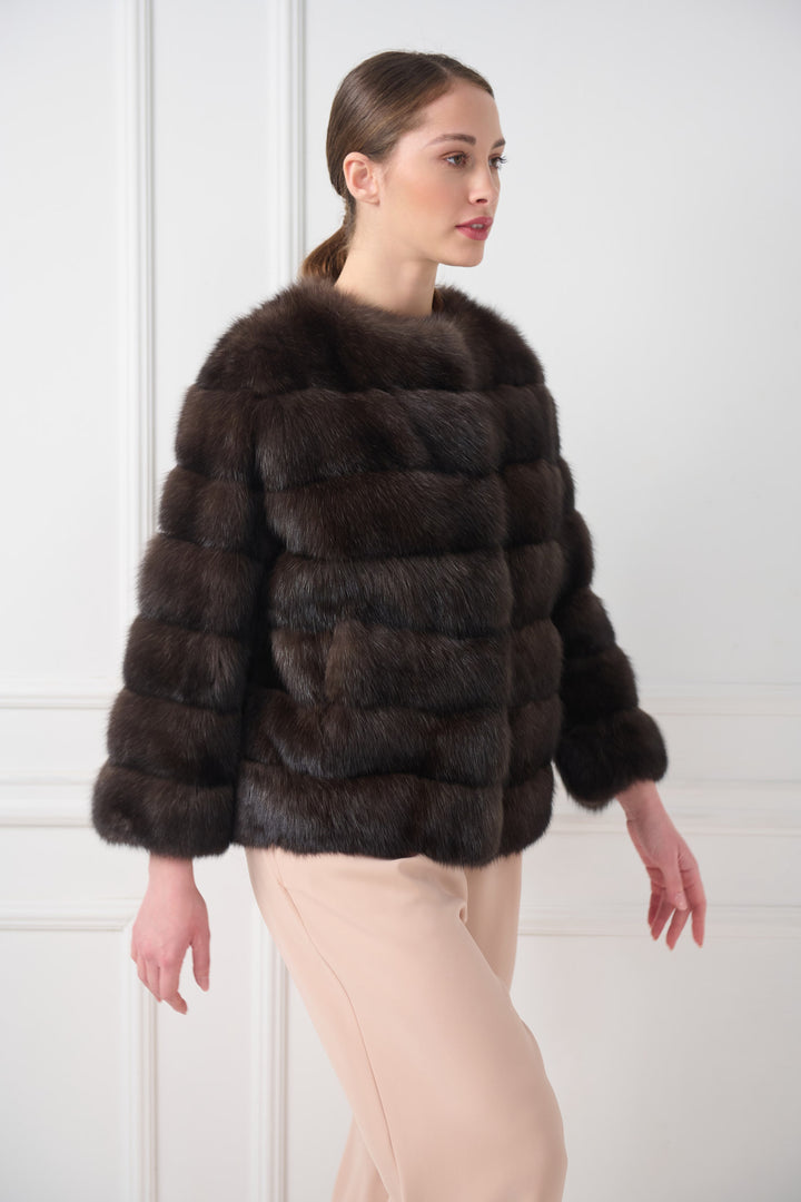 Short sable jacket