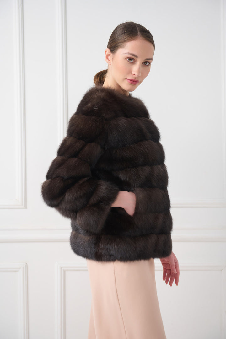 Short sable jacket