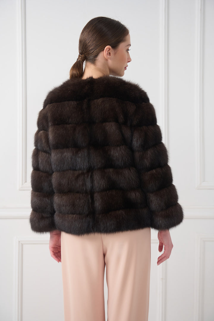 Short sable jacket