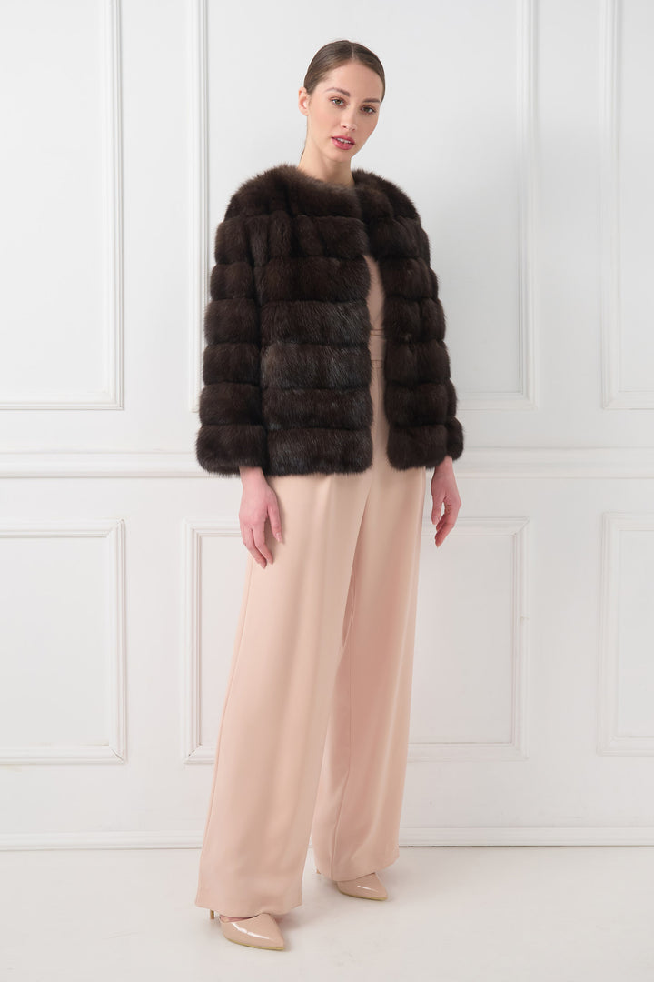 Short sable jacket