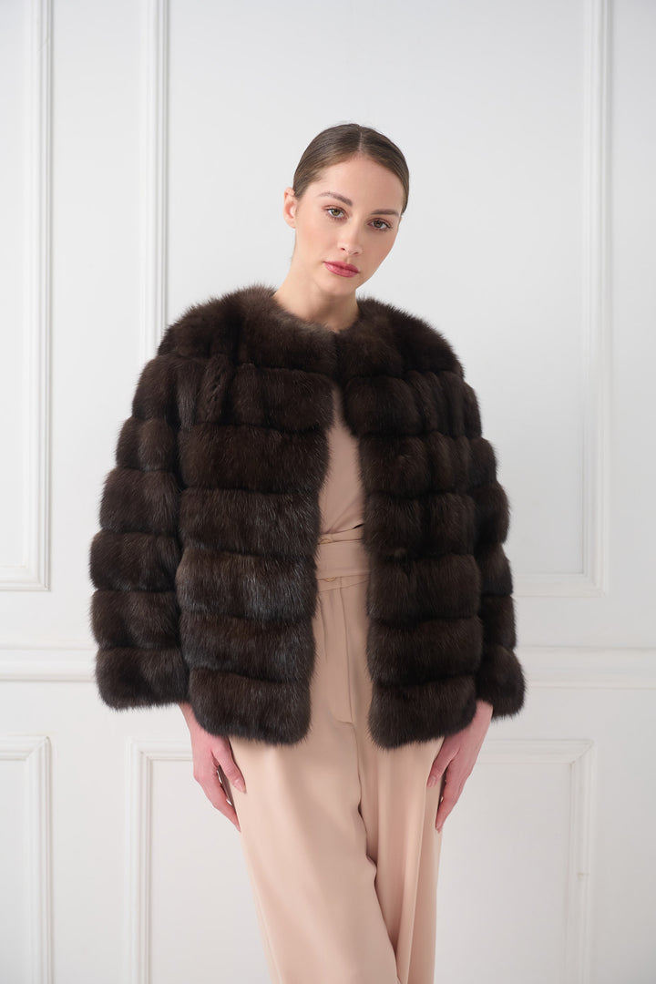 Short sable jacket