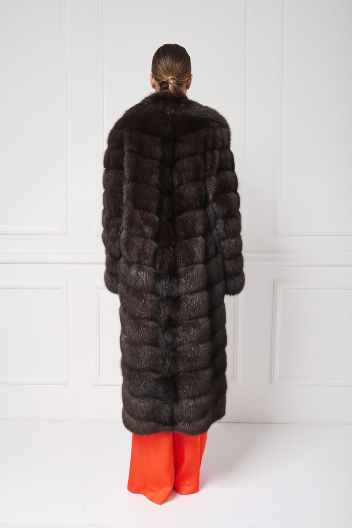 Luxurious Long Sable Coat