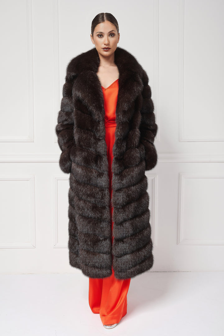 Luxurious Long Sable Coat