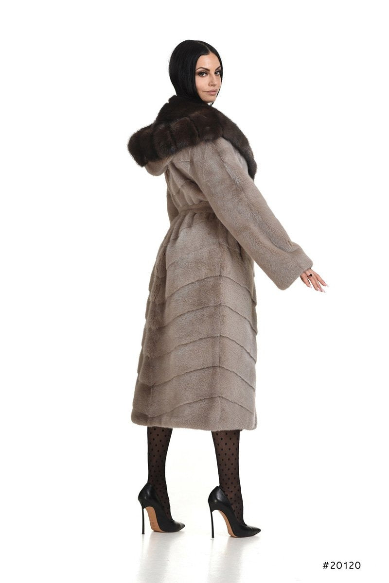 Mink coat with sable hood - Manakas Frankfurt