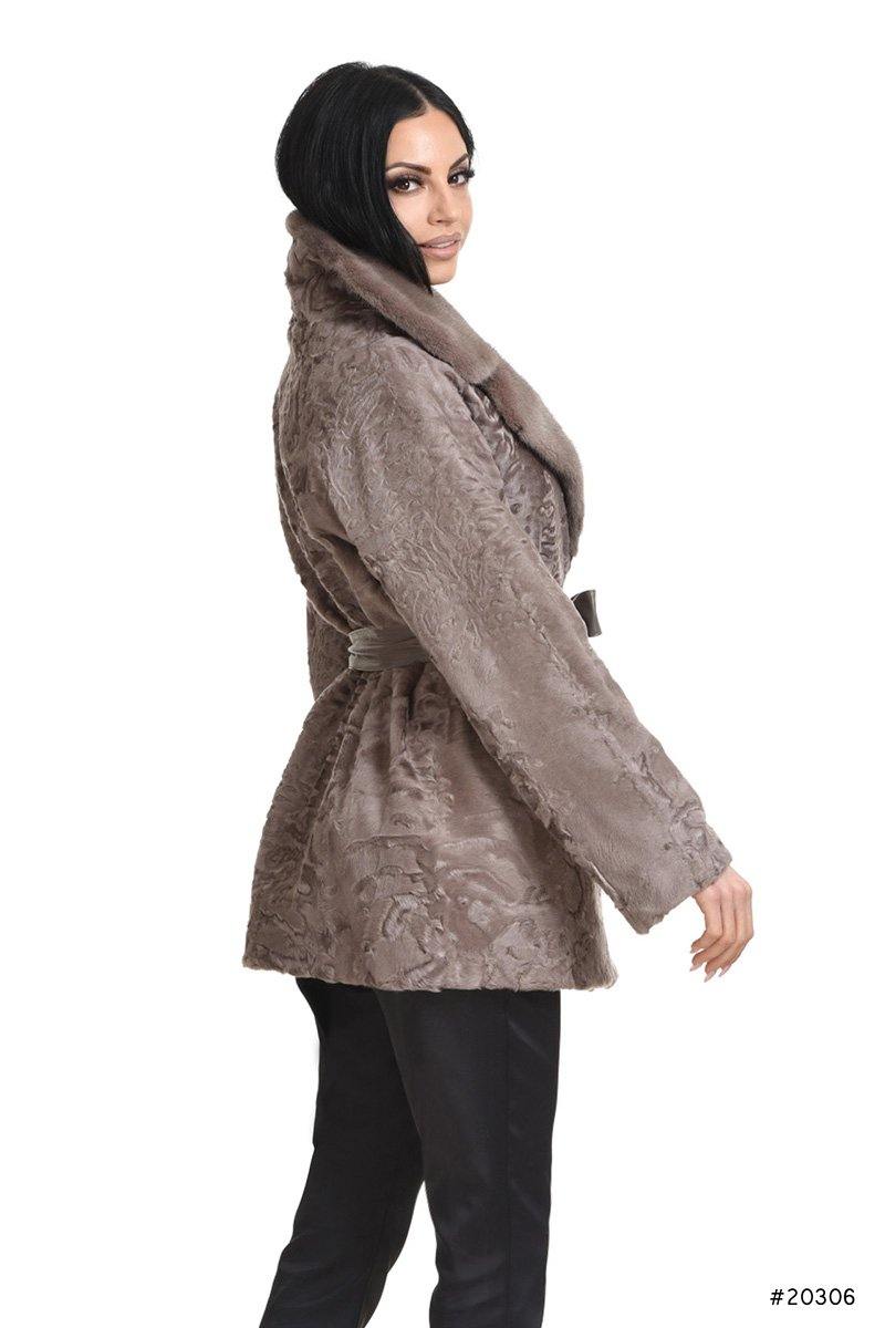 Persian lamb jacket with mink collar - Manakas Frankfurt