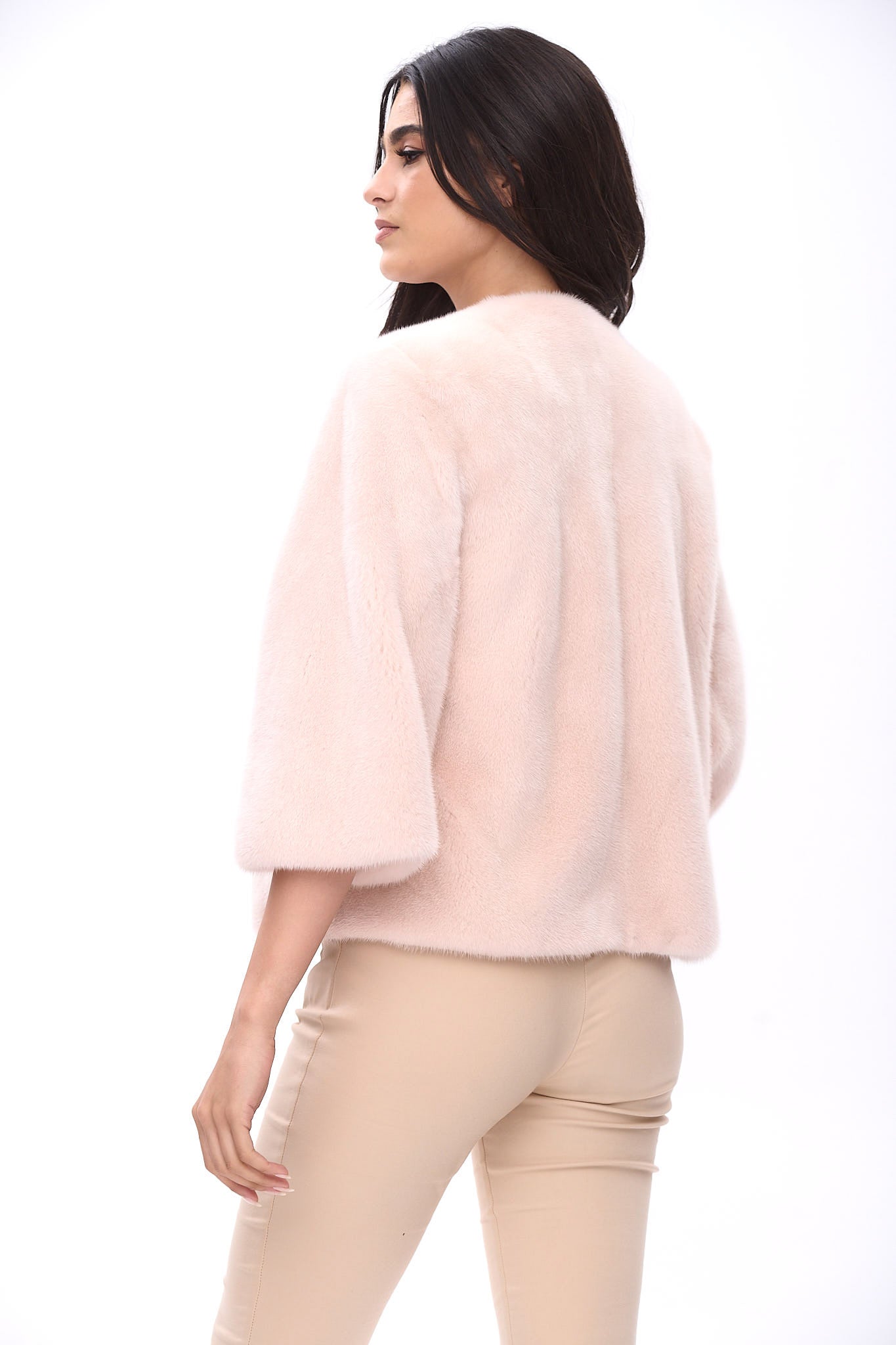 Classy crew neck jacket