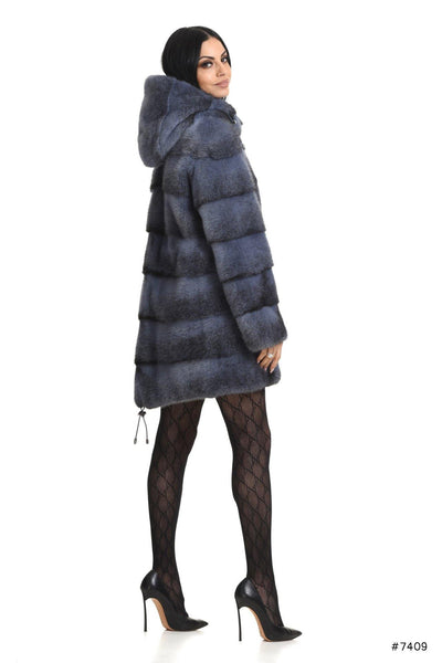 Exclusive hooded mink parka jacket - Manakas Frankfurt