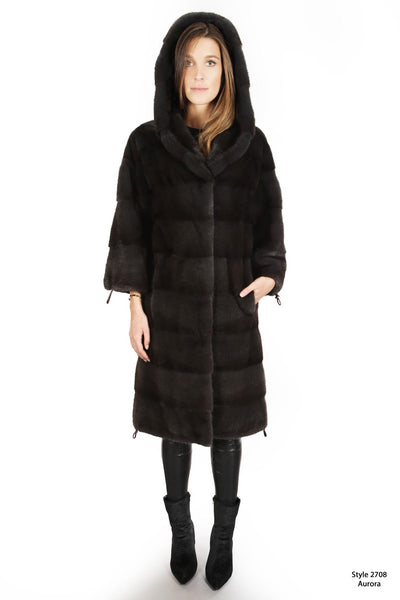 Mink coat with Hood